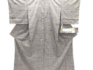 未使用品　抽象模様織り出し本場泥大島紬着物(5マルキ)